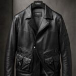 HMA heritage Leather Jacket— Onyx Black