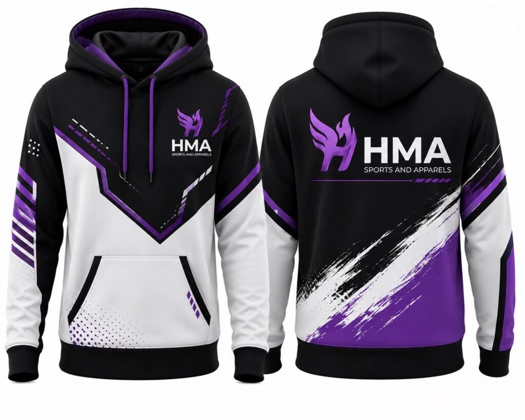 Premium Custom Hoodie with Custom Logo by HMA Sports & Apparels